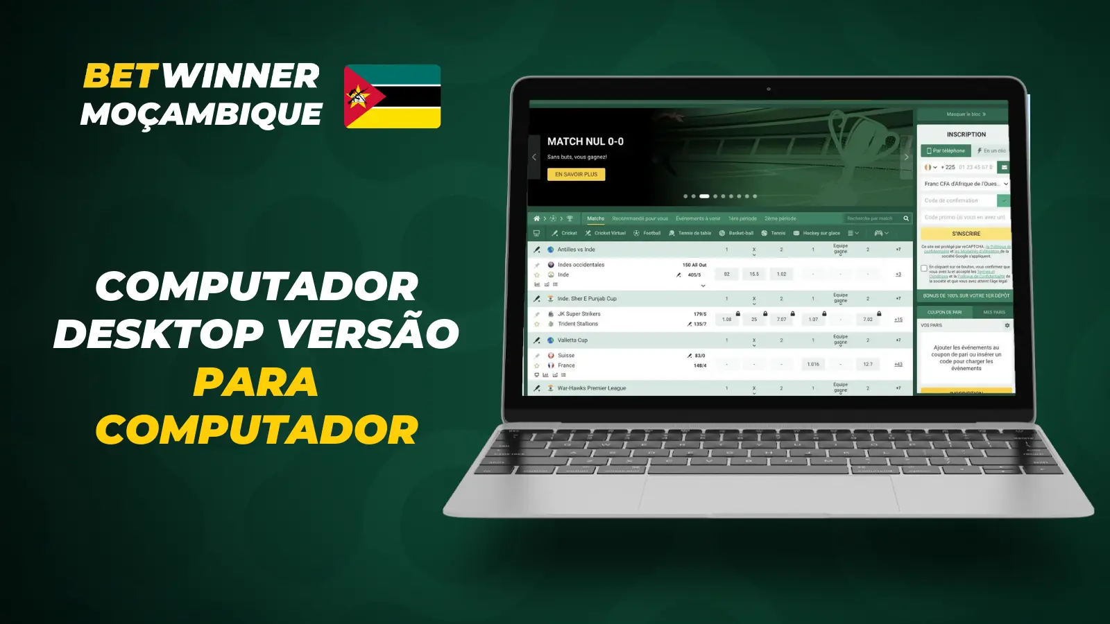 Betwinner Criar Conta